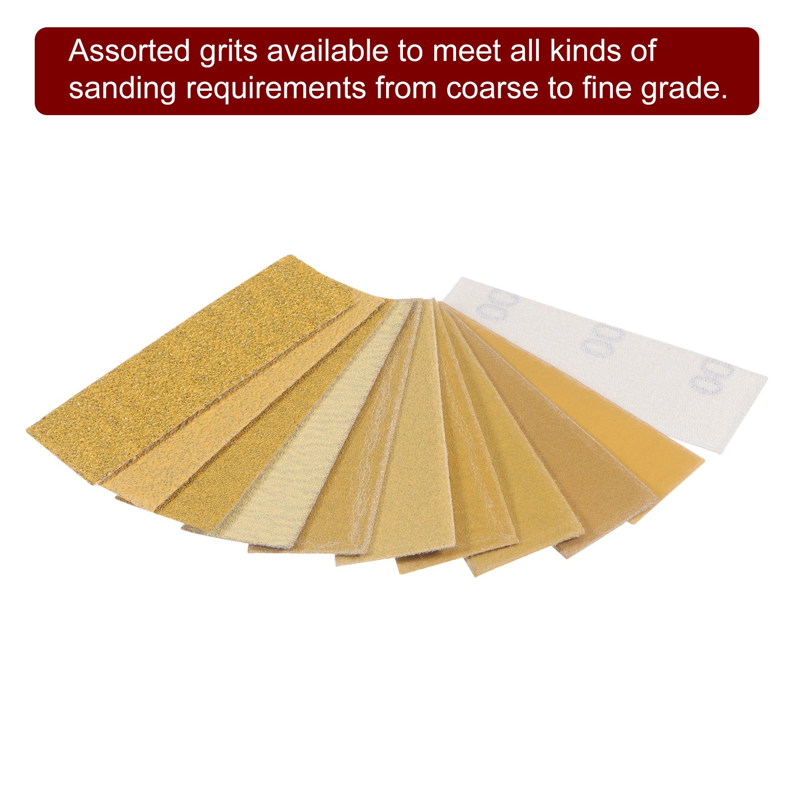 30pcs Micro Detail Sander Paper 100 Grit 3.5 x 1.2 Inch Finger Sander Sandpapers