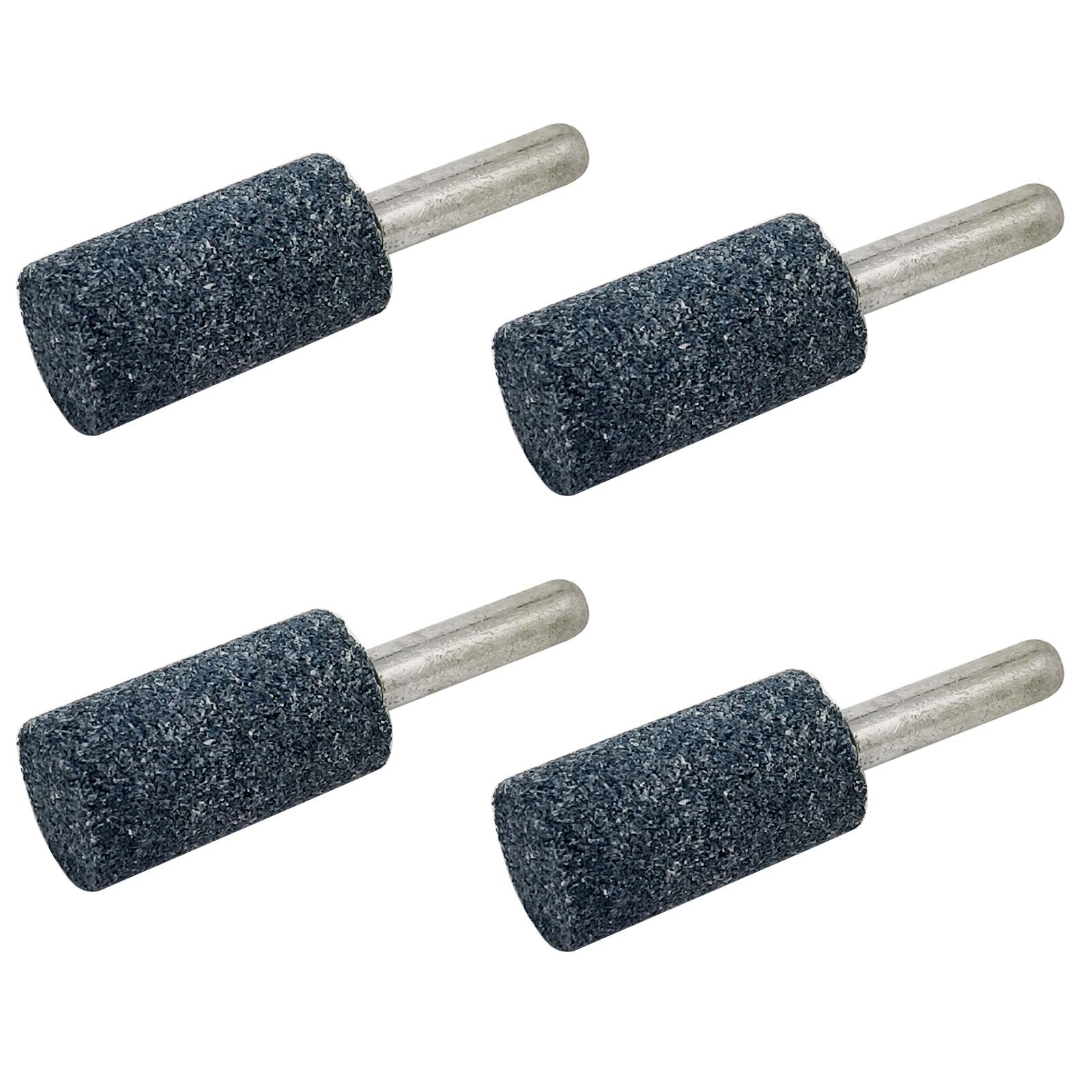 4 pcs 16mm Stone Rotary Grinding Bits with 1/4 Inch Shank, Aluminum Oxide Mounte