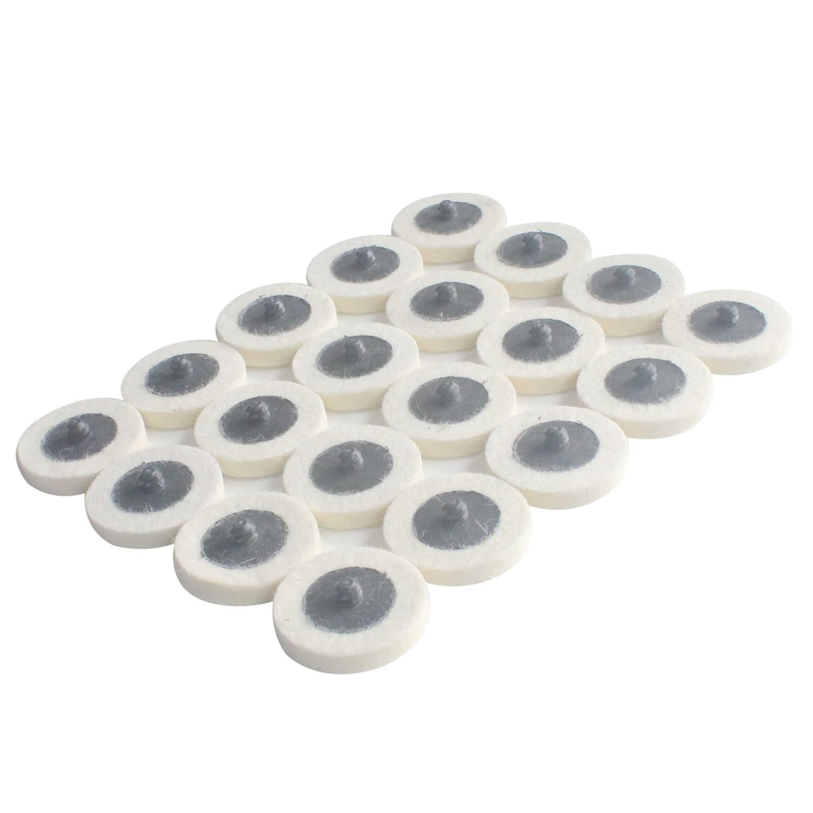 Luo ke 20 Pcs Surface Conditioning Quick Change Compressed 2 inches, White