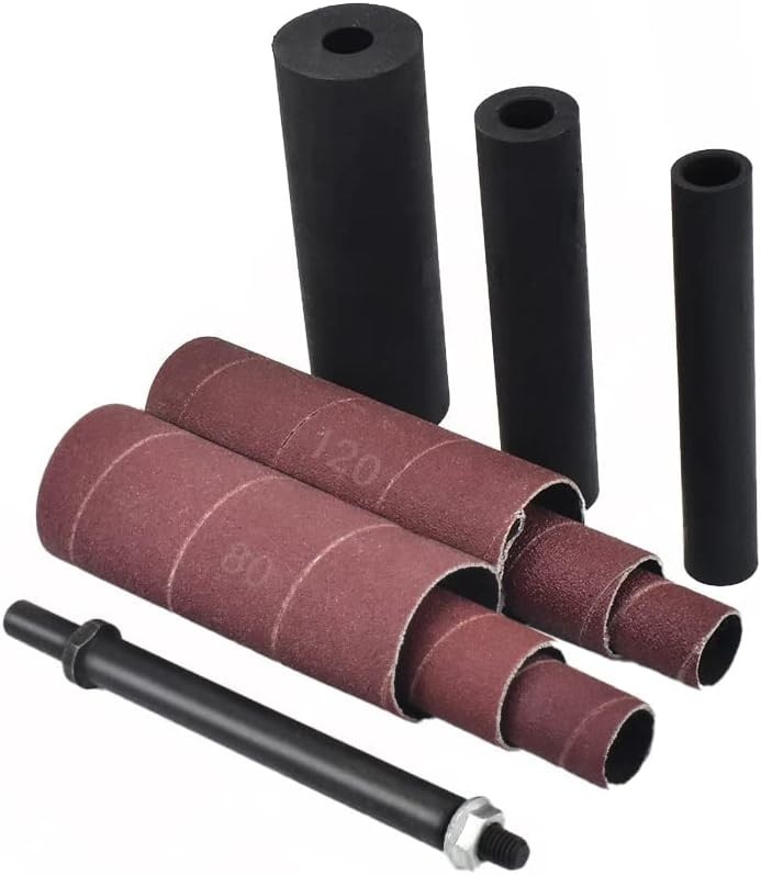 Spindle Sander Adaptor 4-1/2 x 1/ with Rubber Sanding Drum Kit OD 3/4, , 1-1/