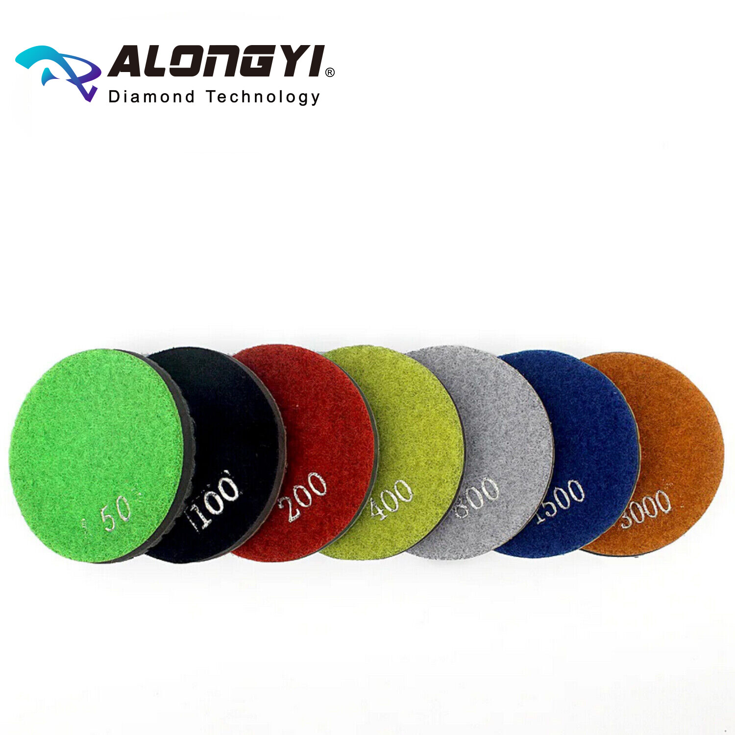 80mm 7pcs/Lot 3 Inch Diamond Polishing Pads Thickened Floor Stone Renew Disc