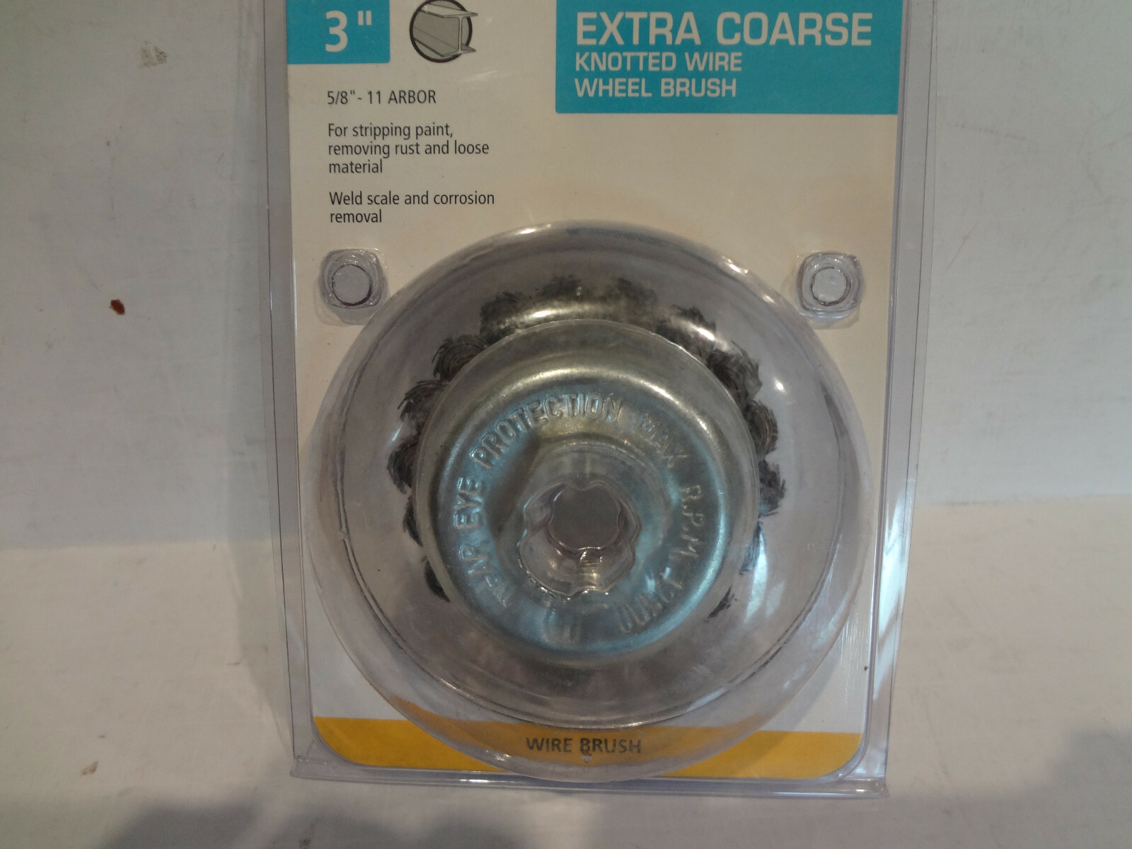 Master Mechanic 3″ EXTRA COARSE Knotted Wire Wheel Brush #307231