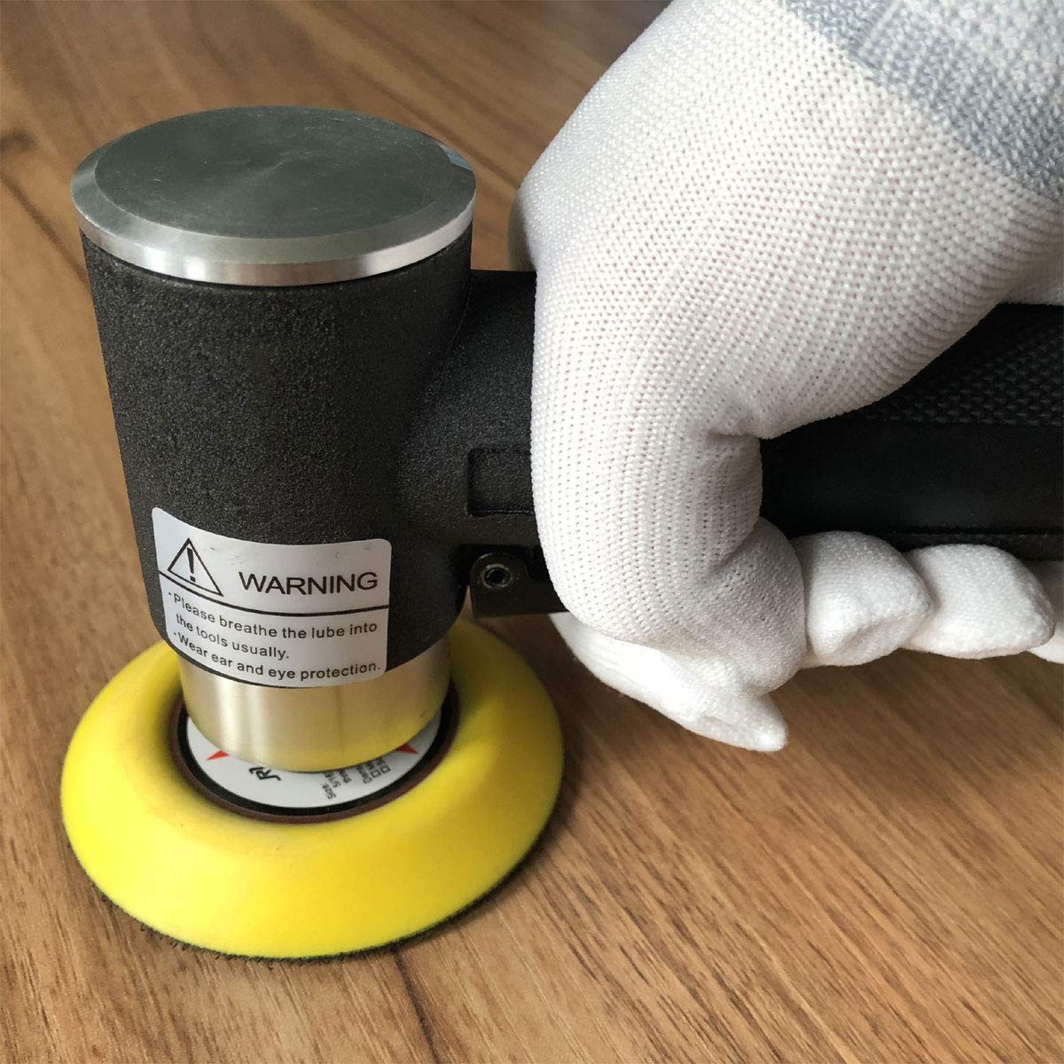 2″ & 3″ Dual Action Mini Air Sander, Random Orbital and pad, Black