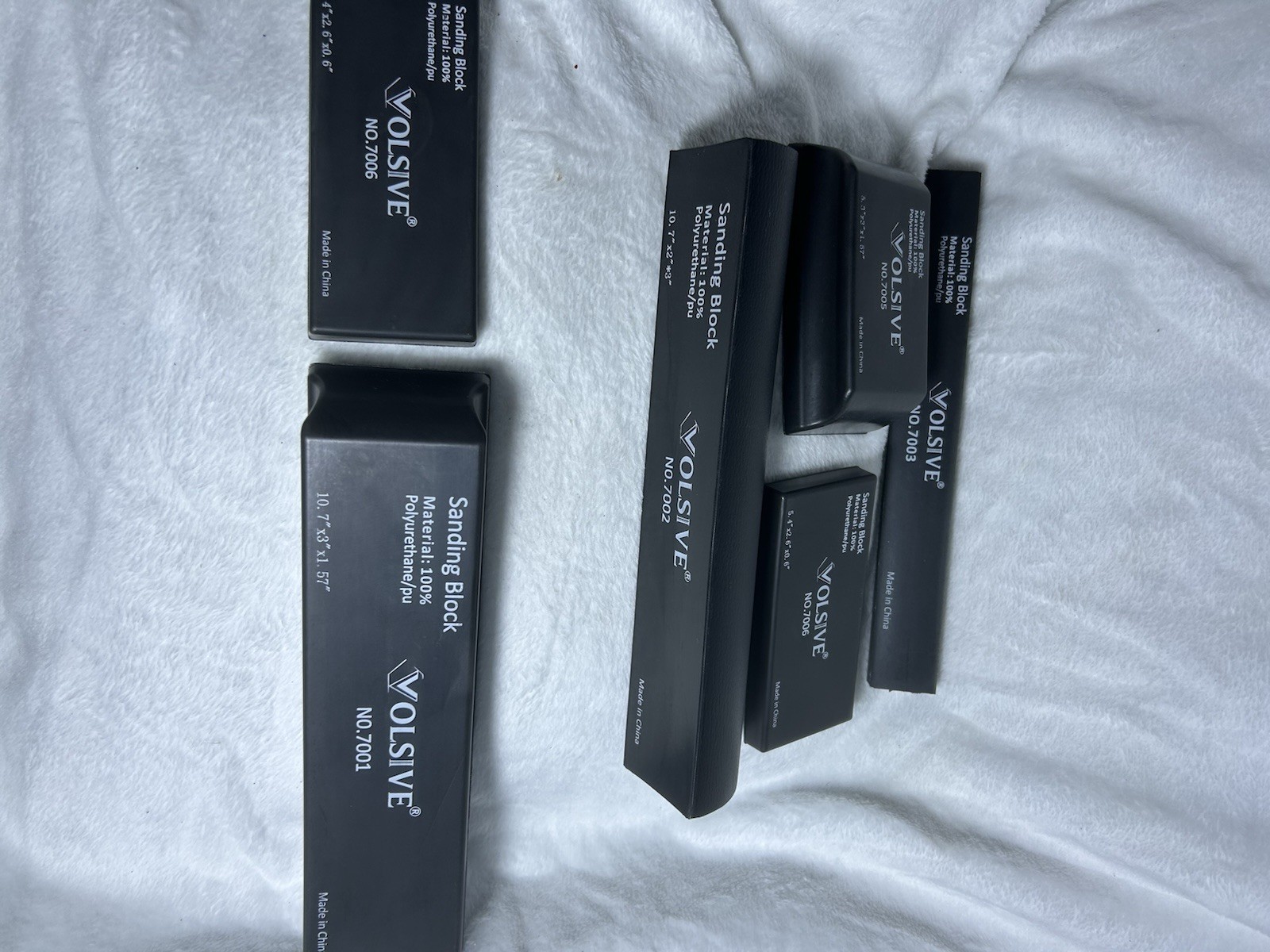 VOLSIVE 6pcs Hand Sanding Block Set for Auto Paint Body Work Grinding Polishing