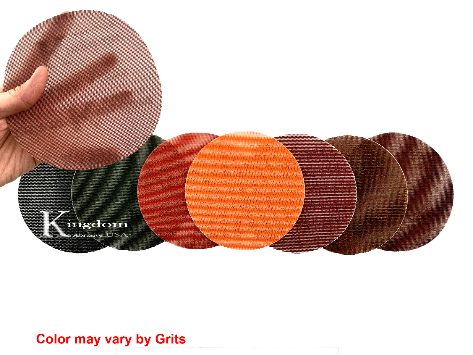 Kingdom Abrasive Pro-Net 6″ Hook & Loop Sanding Discs 40-3000 Grit Box of 50