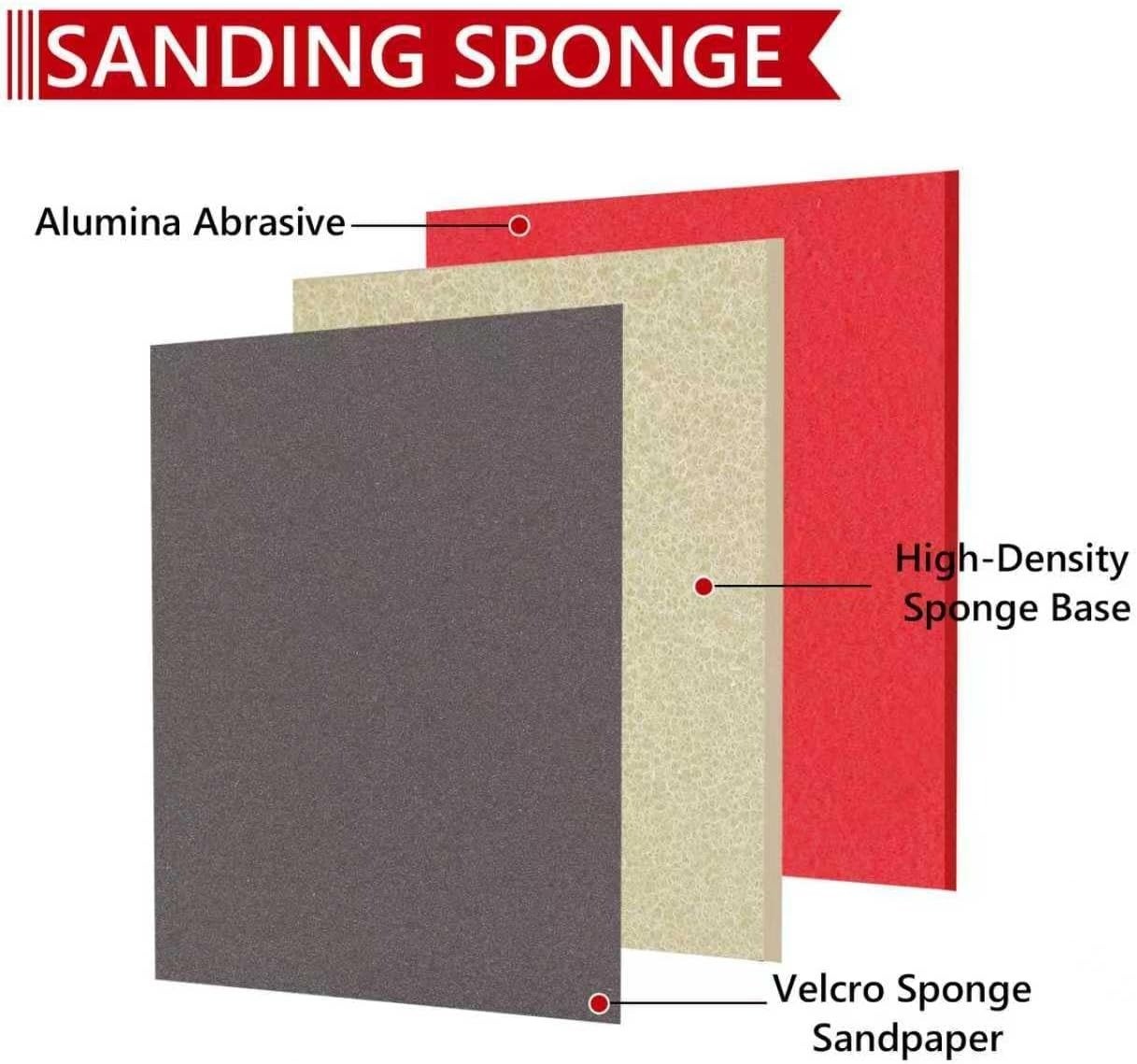 24PCS 3 x 4 Inch Sanding Sponge Set, 120-3000 Grit Soft Foam Hand Sander Bloc…