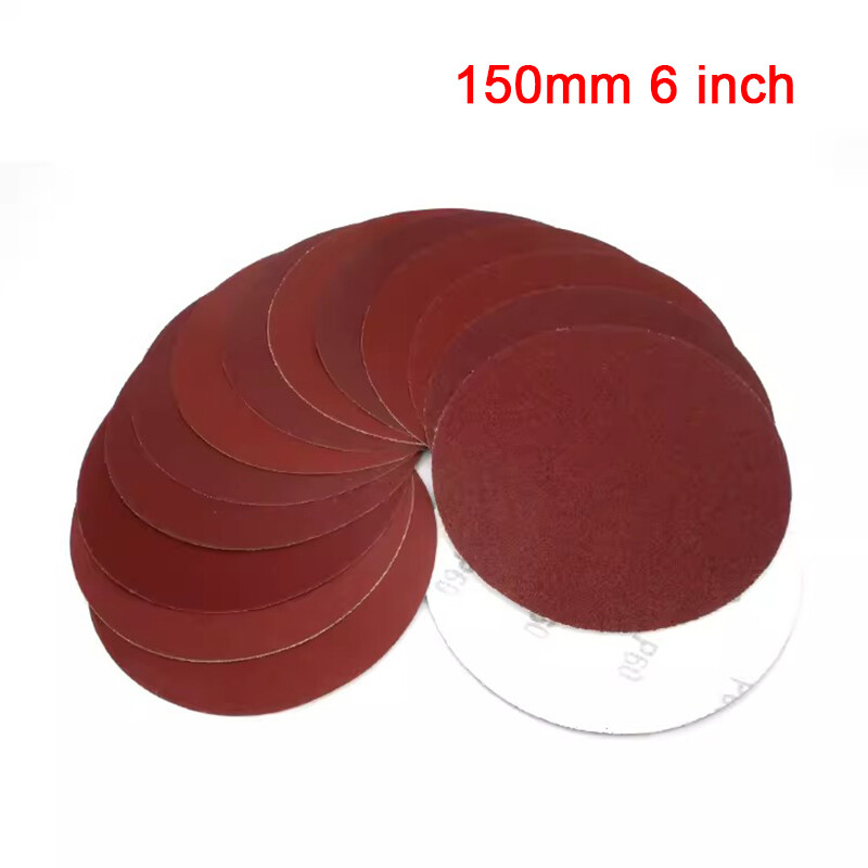 6″ 150mm Hook and Loop Sanding Discs Sandpaper Glued Backing Pads 60 – 2000 Grit