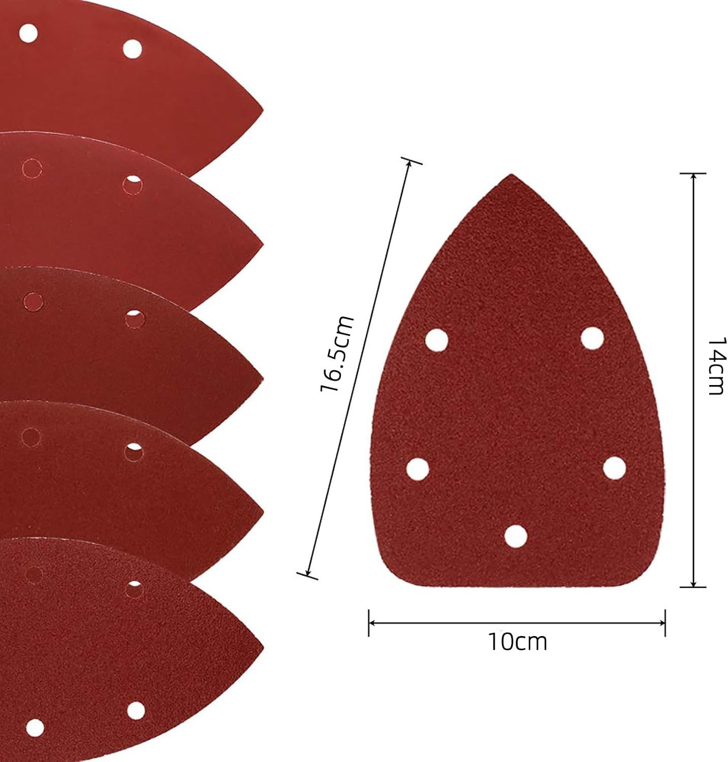 Versatile 50pc Mouse Detail Sander Sandpaper – 40 to 240 Grit for All Materials