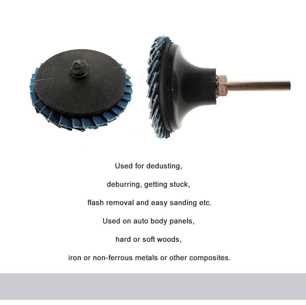 Flap Disc 50mm 2″ Zirconia Sanding Wheel 40 60 80 120 Grit Sander Grinding New