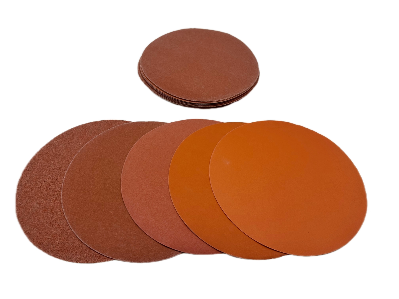 9″ Ceramic Orange Sanding Discs Hook & Loop Backing Sandpaper for DA Sander