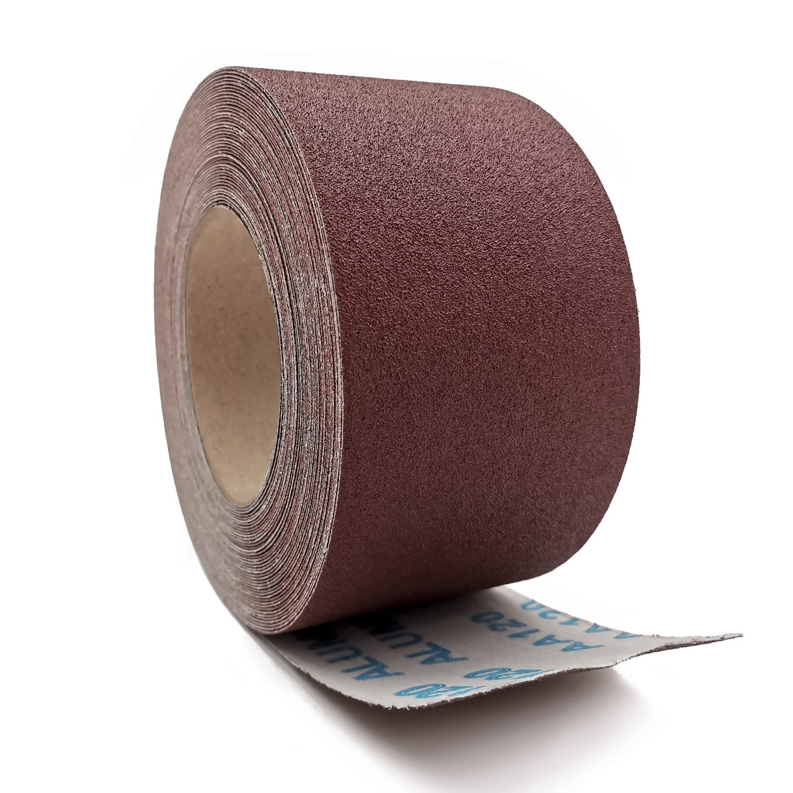120 Grit Sandpaper Roll, 3 Inch x 49 Feet Emery Cloth Roll Aluminum Oxide Abr…