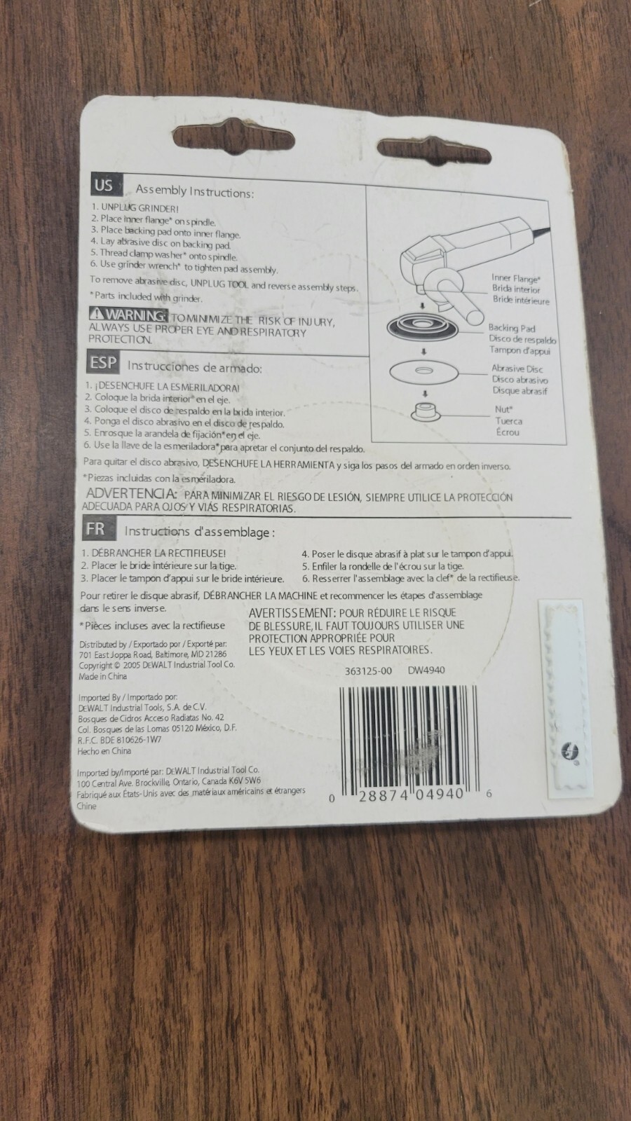 Rubber Backing Pad 4 IN