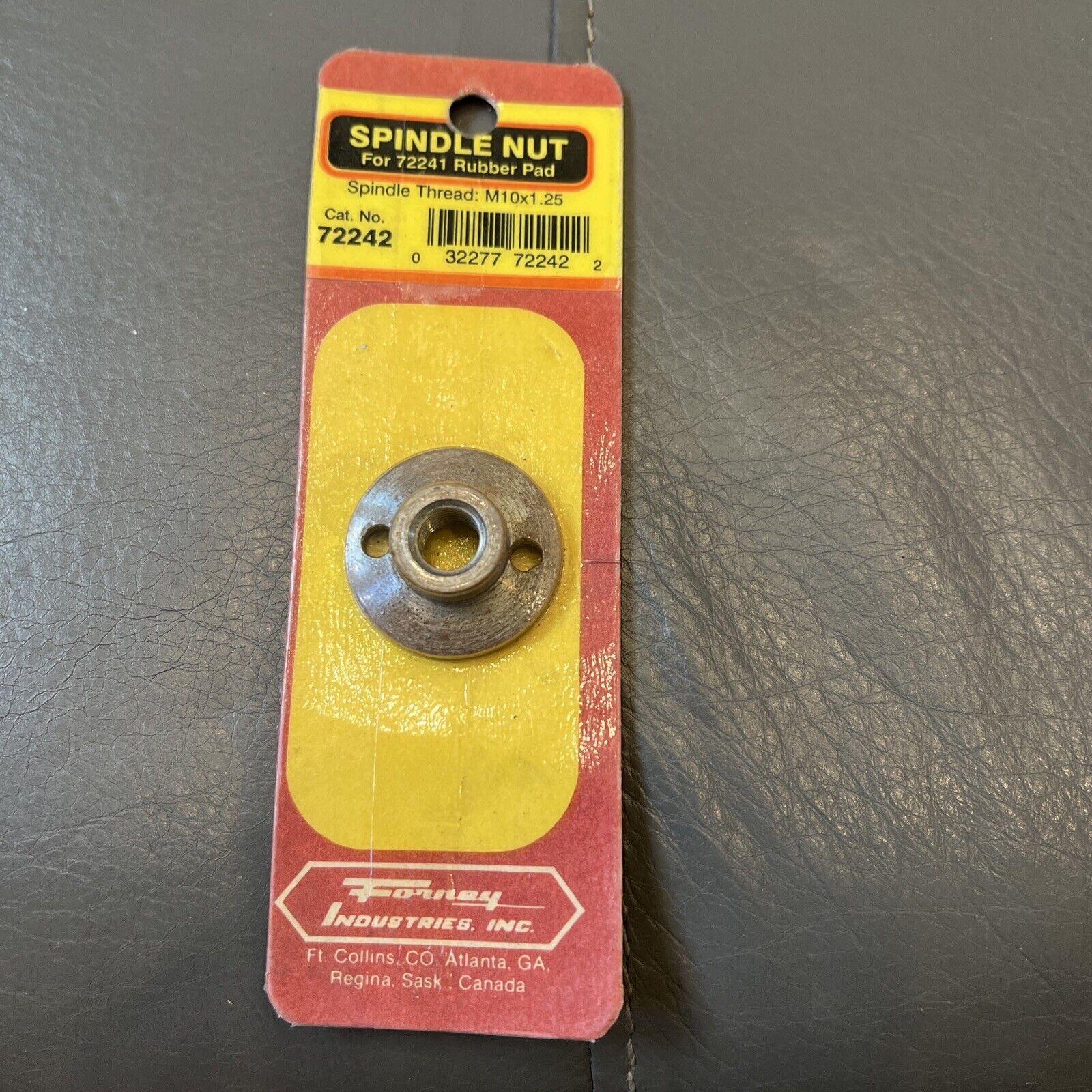 Forney 72242 M10 X 1.25 Replacement Spindle Nut