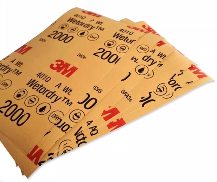 3M WETorDRY Abrasive Sheet 401Q 2000 Grit Sandpaper (50/200 Sheets/PACK)