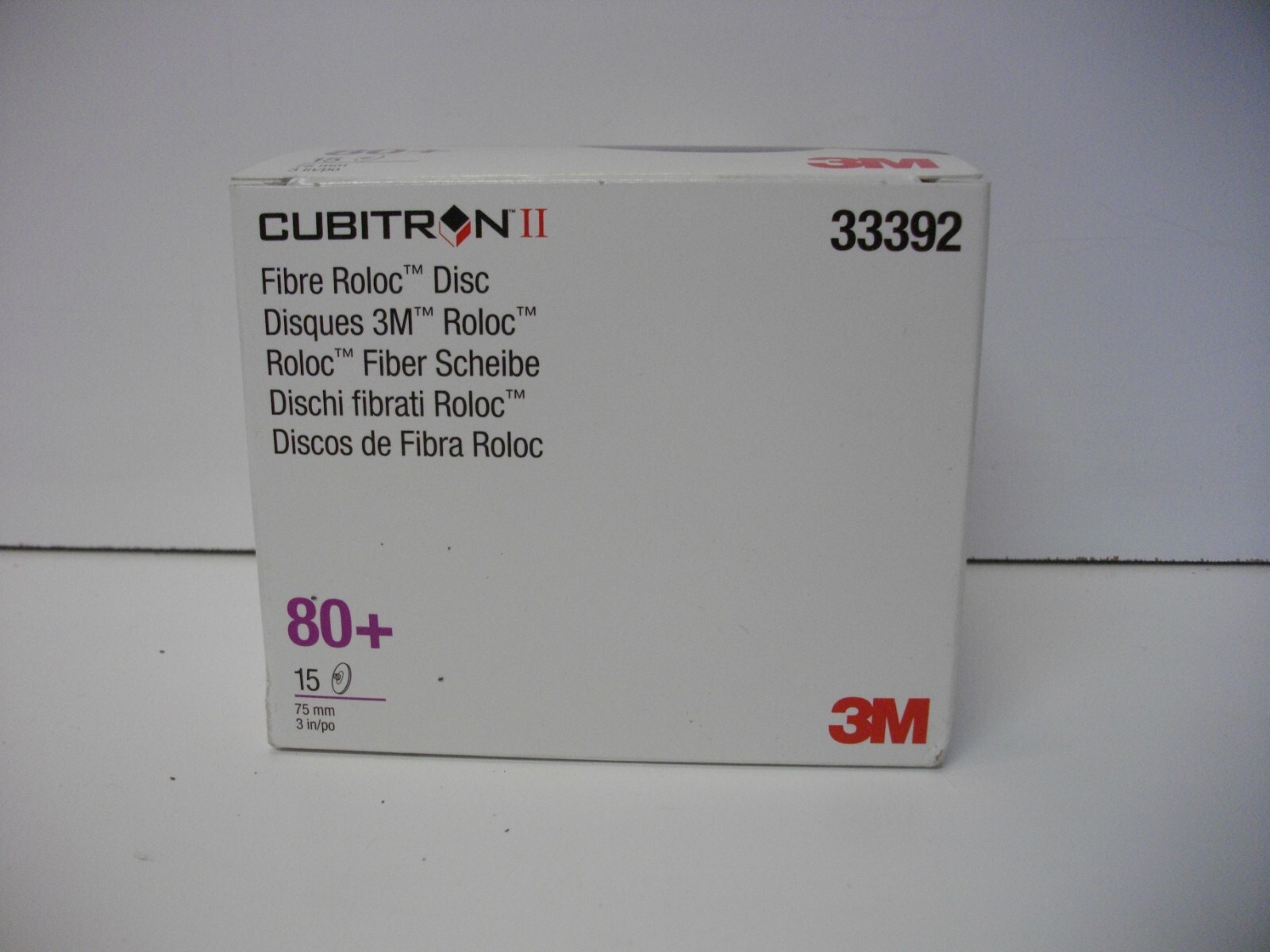 3M 33392 Cubitron II 3″ sanding disc 80+ Grit box of 15 each