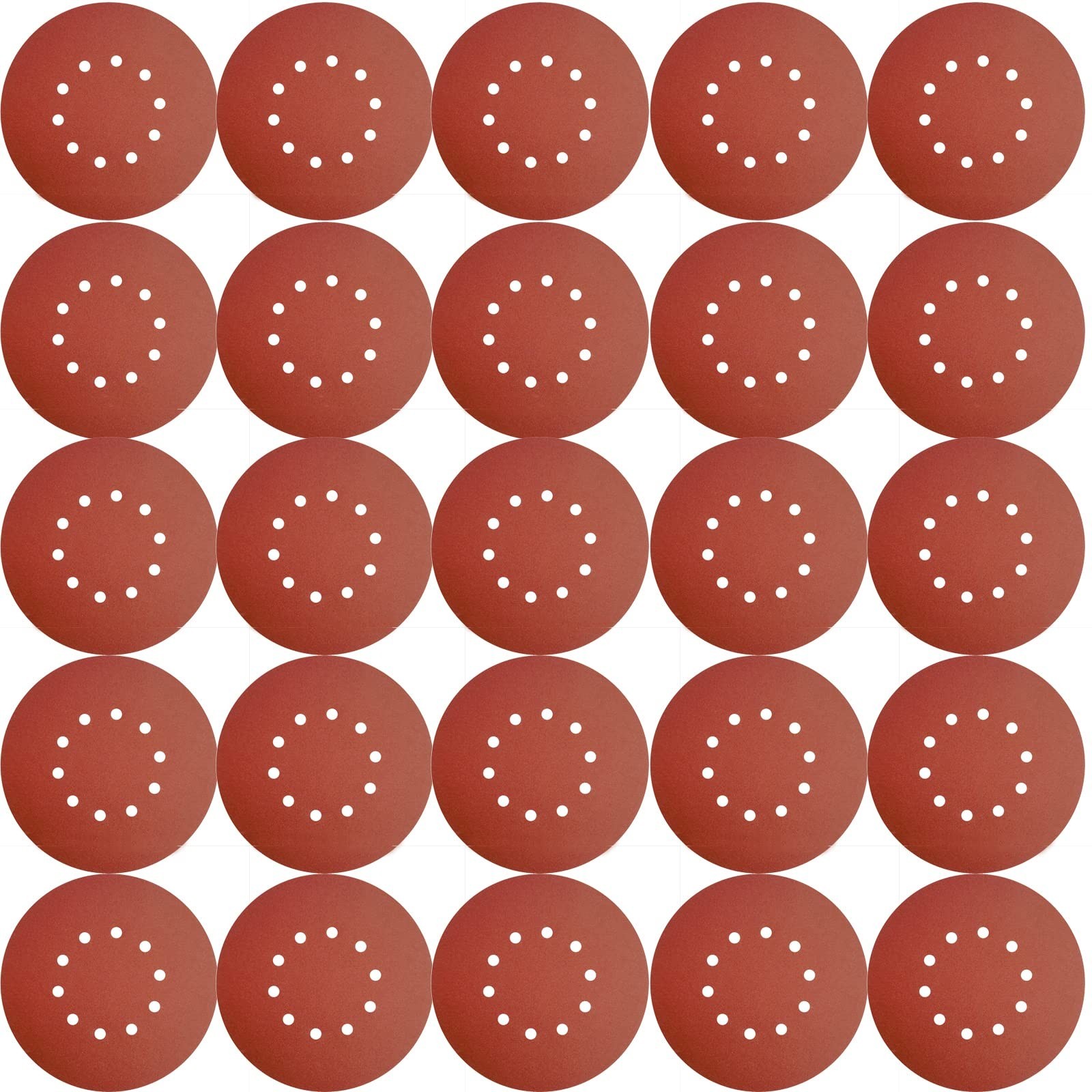 50 Pack 9-Inch 10 Hole 240 Grit Hook-and-Loop Drywall Sandpaper – Aluminum Ox…