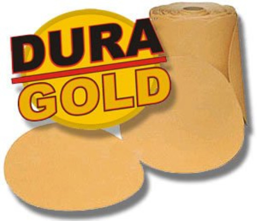 Dura-Gold – Premium – 80 Grit 6″ Gold PSA Self Adhesive Stickyback Sandin… NEW