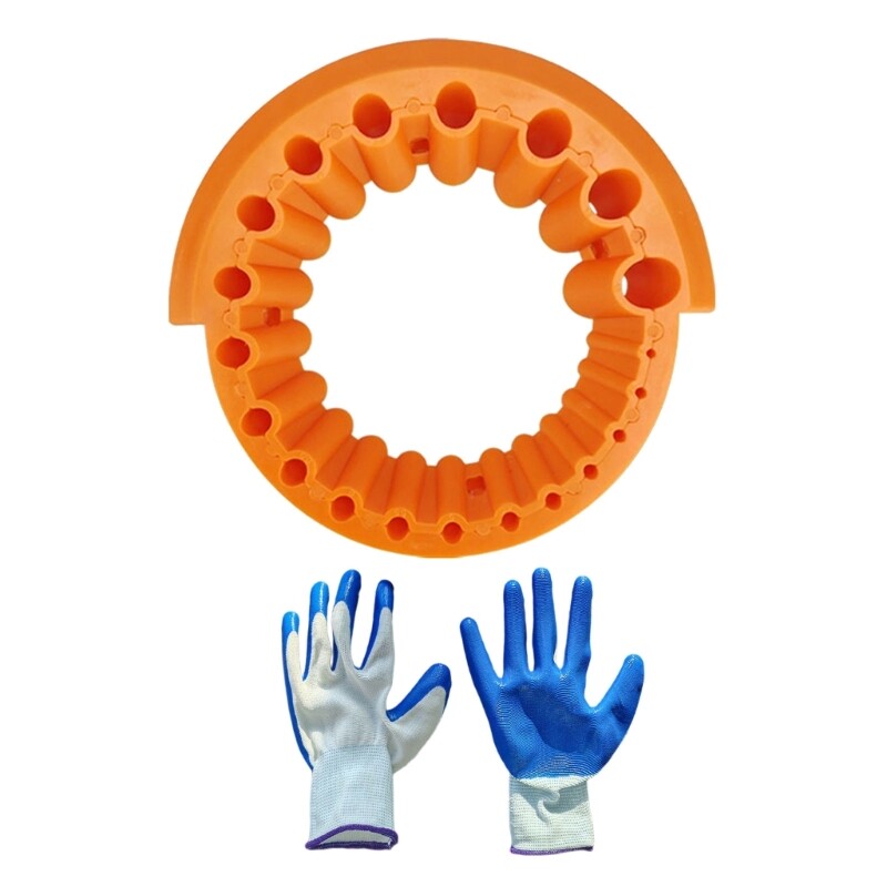 Easy To Use Drill Bit Sharpener Kit Includes Safety Gloves for Various Bit Size