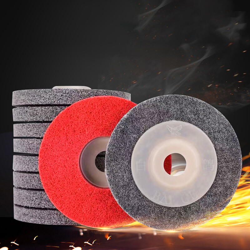 100mm 4″ Nylon Fiber Wheel Abrasive Polishing Buffing Disc Pad Angle Grinder