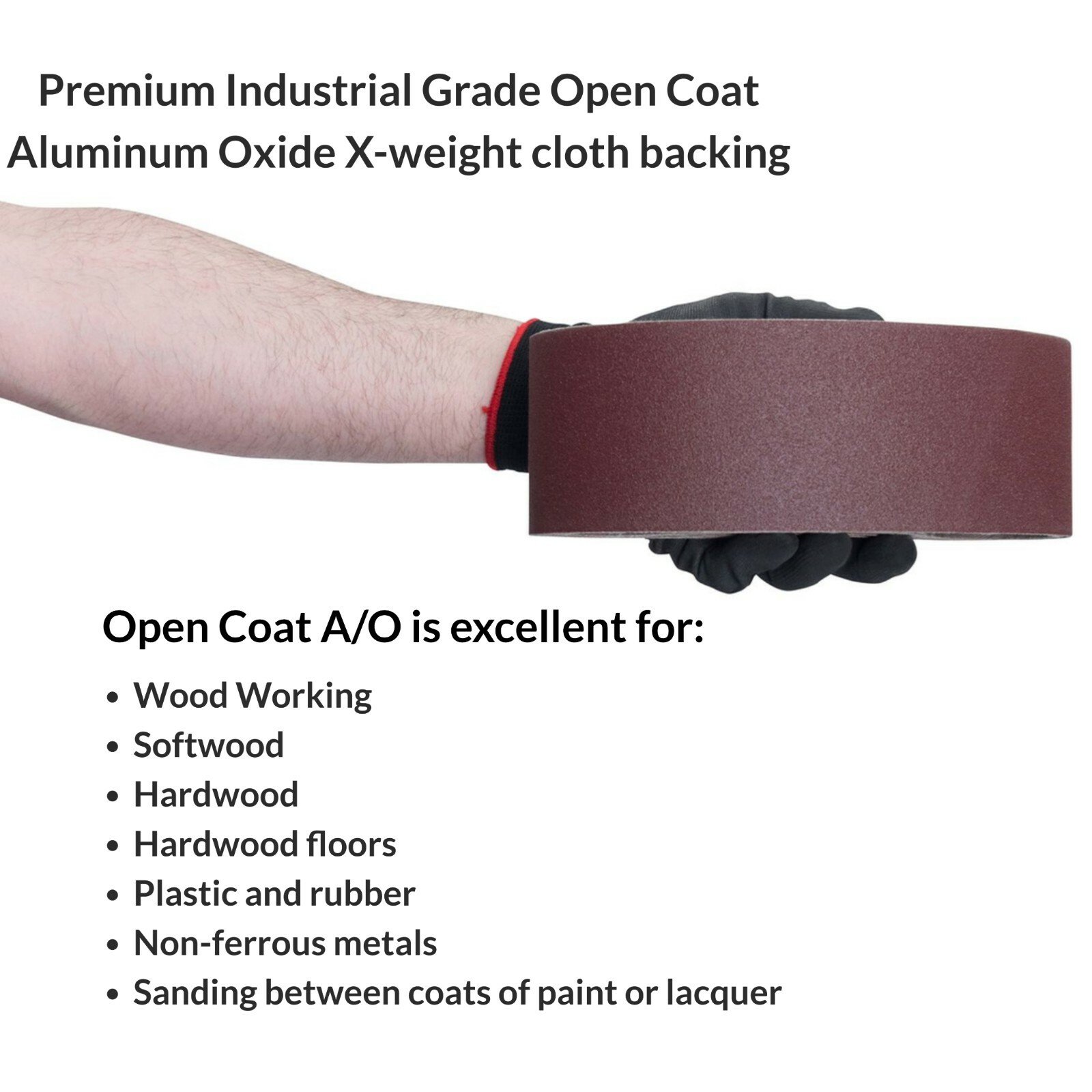 4 X 36 Inch Aluminum Oxide Sanding Belts – 60,80,100,120,150,180,220 Grits 7pack