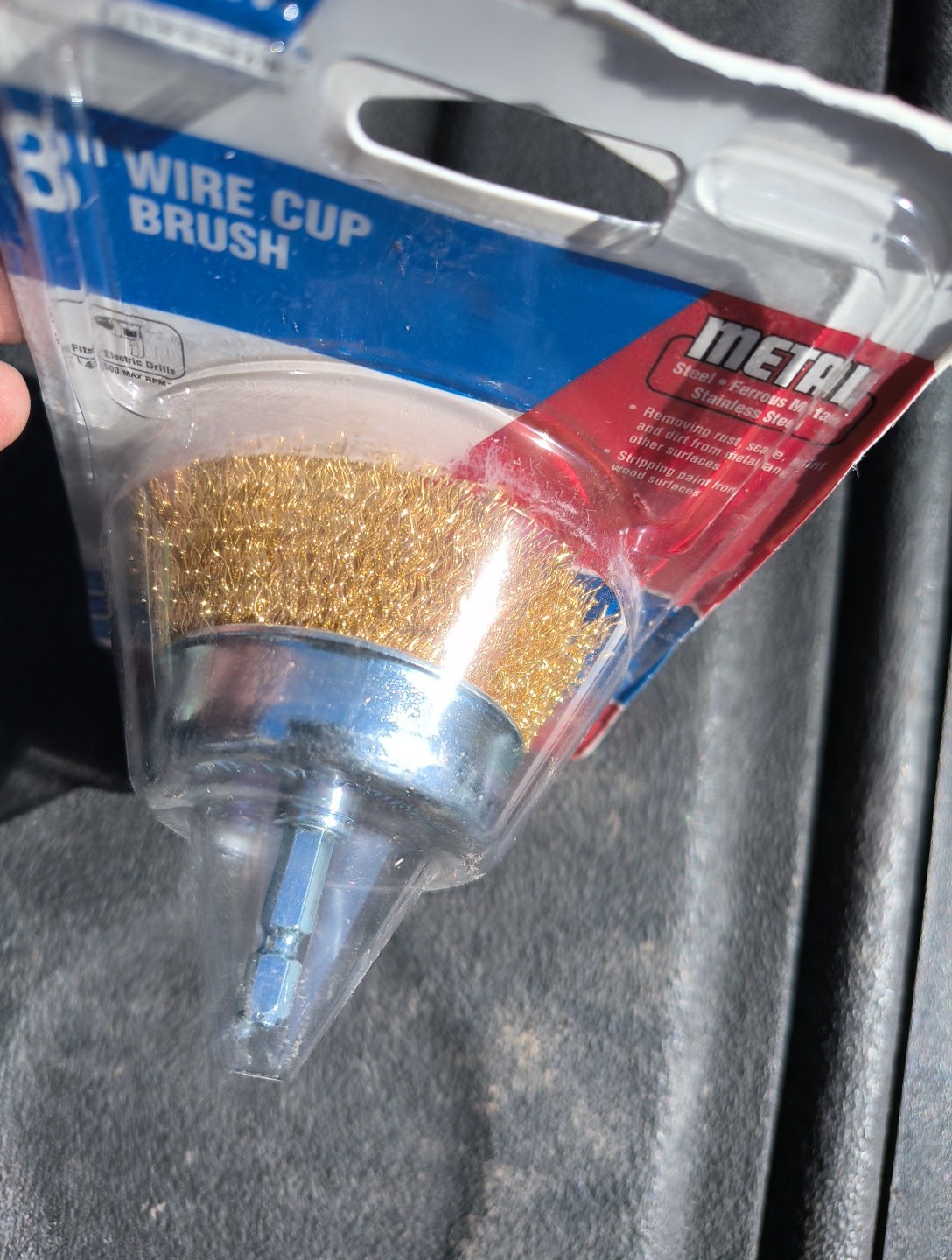 Norton Clipper 3 in. Crimped Wire Cup Brush Brass 4500 rpm 1 pc