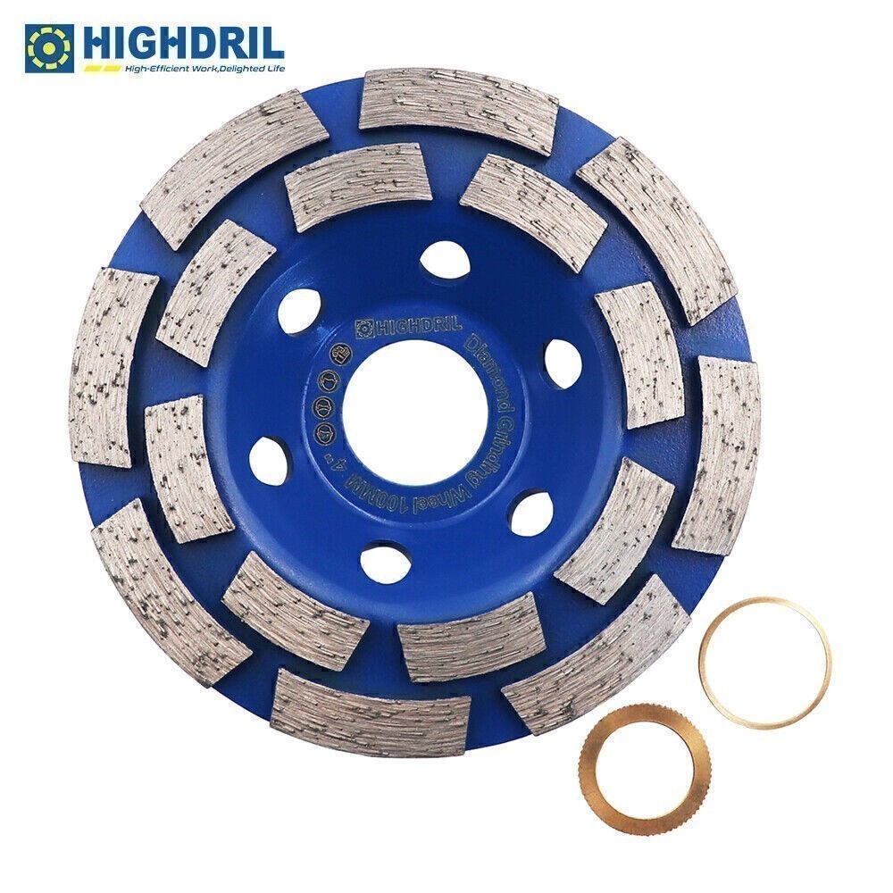 Diamond Double Row Grinding Wheel for Concrete Masonry Granite 4/4.5/5/7 in