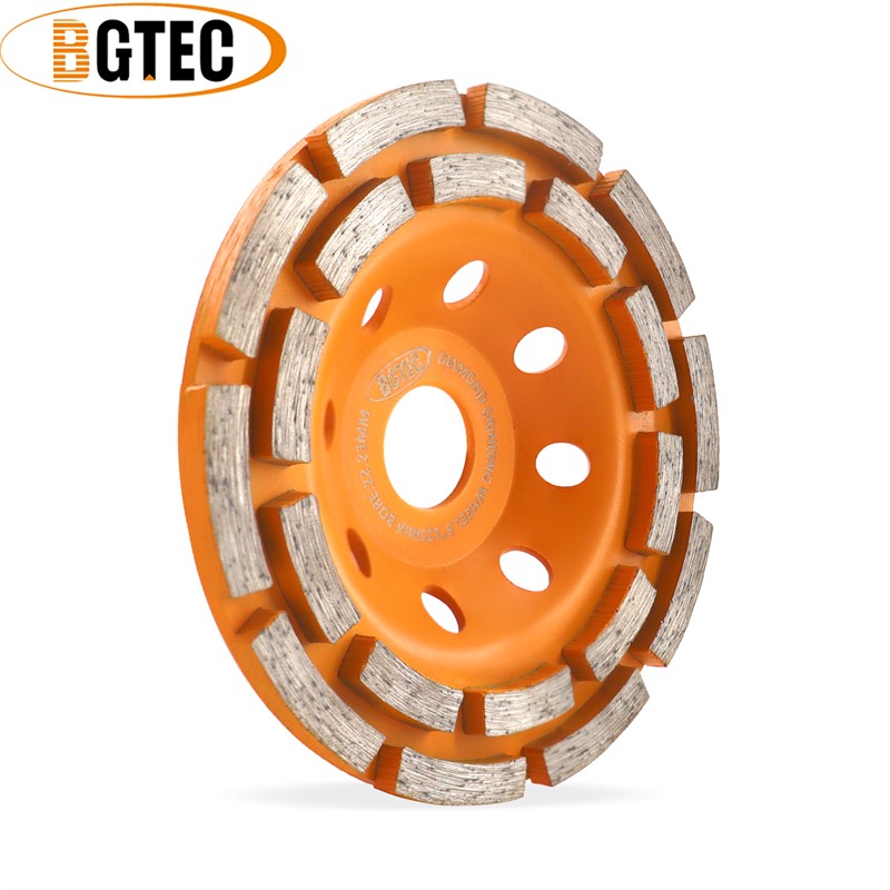 Diamond Grinding Wheel Double Row Sanding Disc 4-7in for Concrete Marble Granite