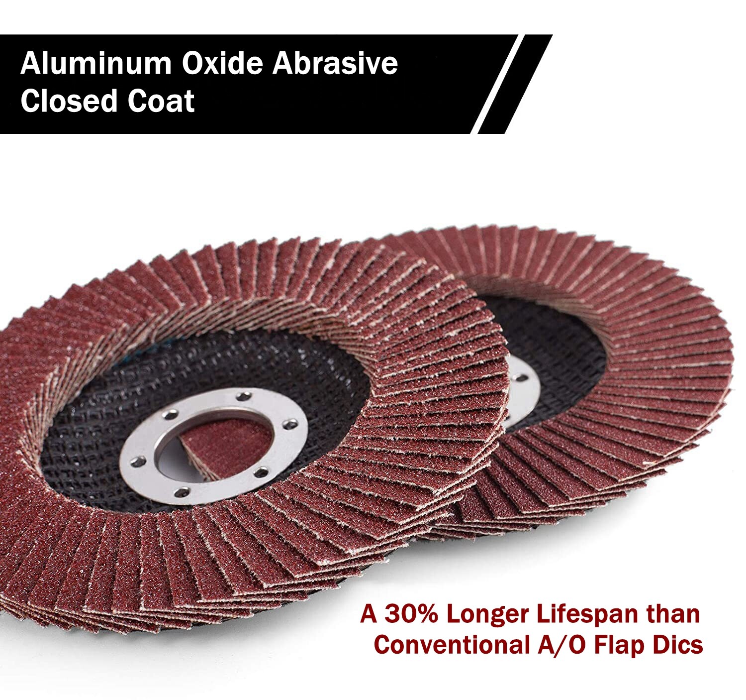 40-Pack 4.5 x7/8″ Flap Disc 4-1/2 40 60 80 120 Grit Angle Grinder Sanding Wheels