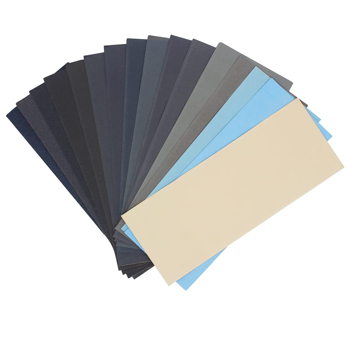 51 Pcs Ultra Fine Wet Dry Sandpaper 120 to 3000,5000,7000,8000,10000 Assorted Gr
