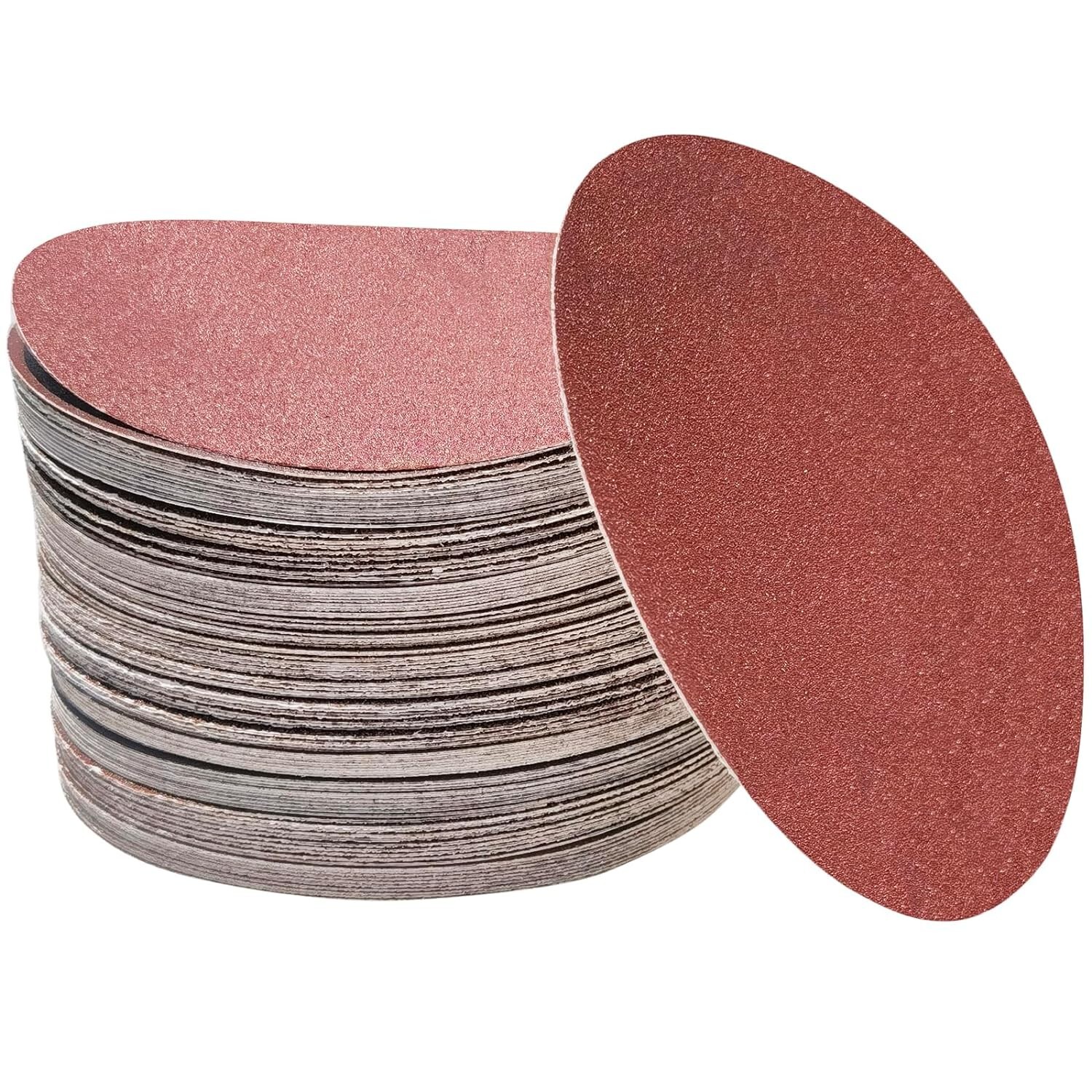 90x 6″ PSA Self Adhesive 80/180/320 Grit Sanding Disc Stick On Sandpaper Peel