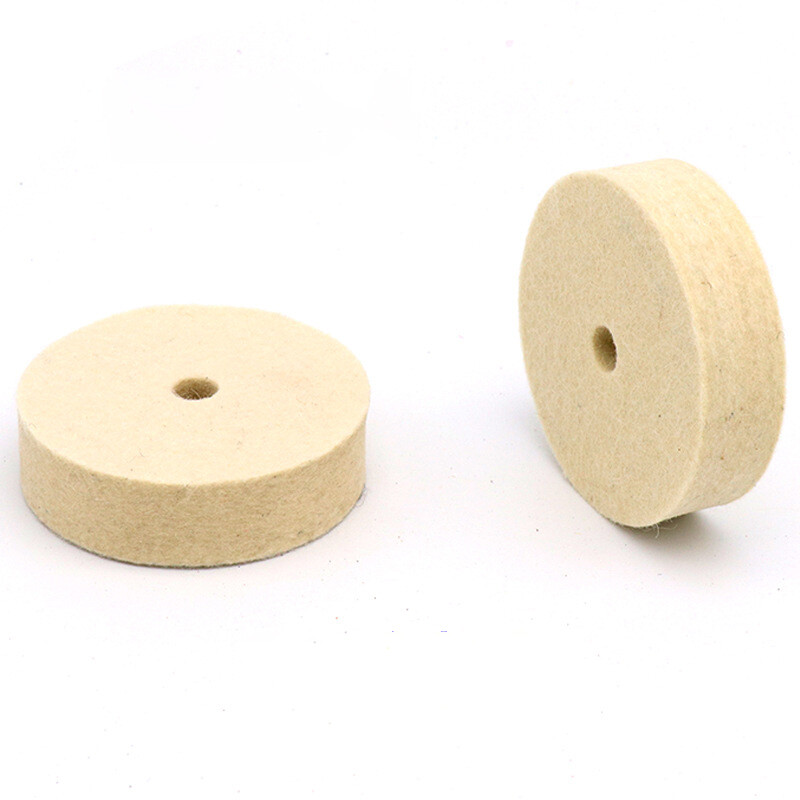 75x10mm Wool Polishing Wheel Buffing Pad Felt Grinding Disc For Wood Metal
