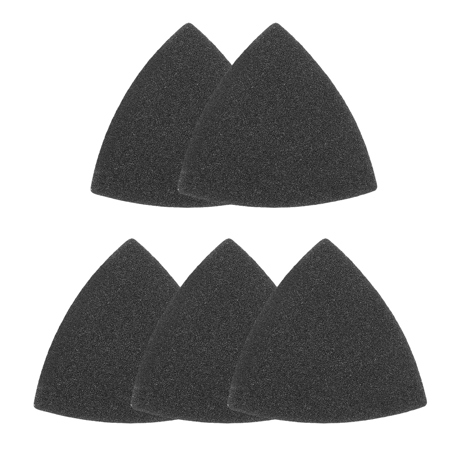 5 Pcs Triangle Sandpaper, 3-1/8″, 120 Grit Aluminum Oxide Sanding Pads, Black