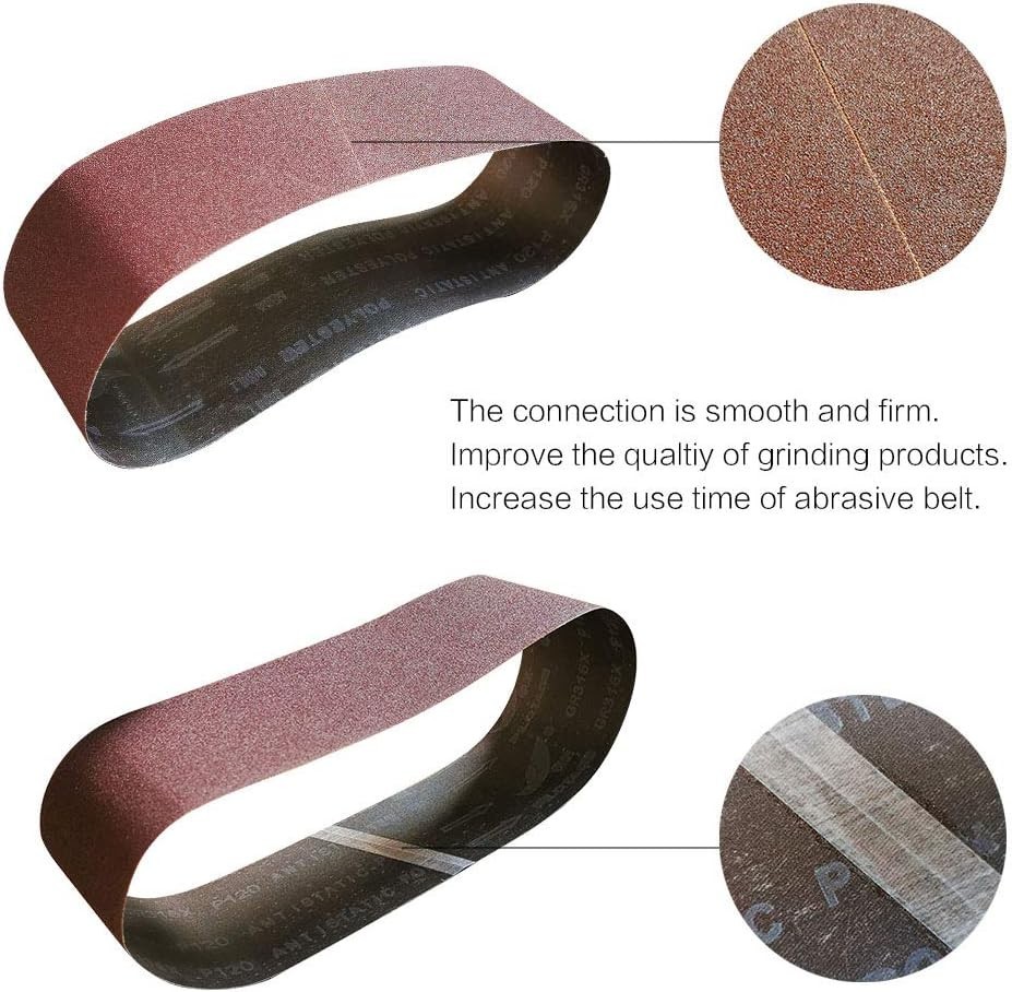 4×24 4 x 24 Sanding Belt Pack 4-Inch x 24-Inch,12 Pcs4 Each of 80 120 150 Gri…