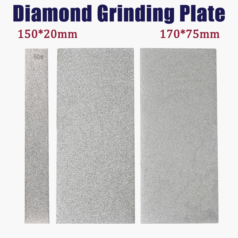 Rectangular Diamond Grinding Sharpening Plate Whetstone Stone 75x170mm/150*20mm