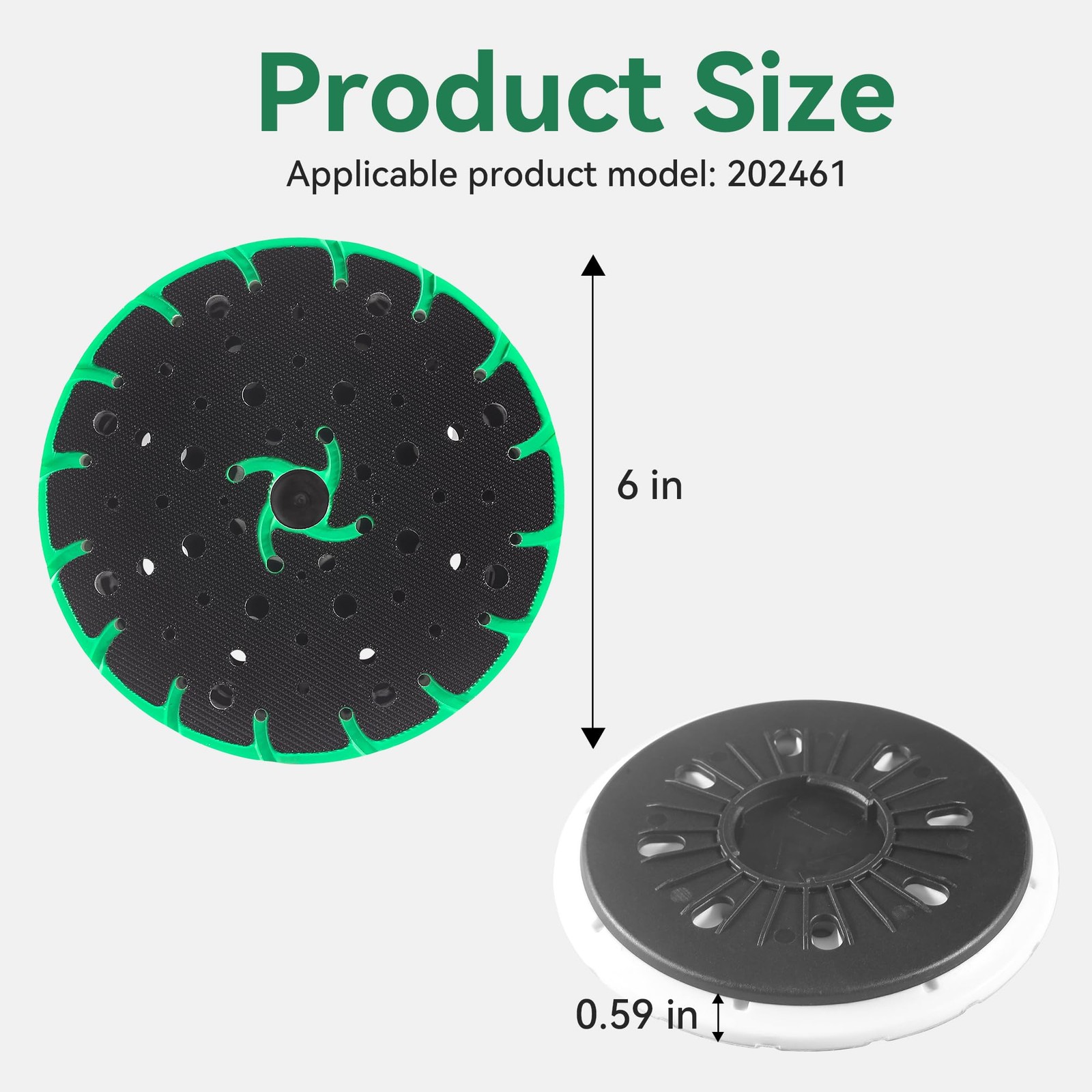 6 Inch Soft Sanding Pad Compatible with Festool RO 150 FEQ/Rotex 150, Model 2…