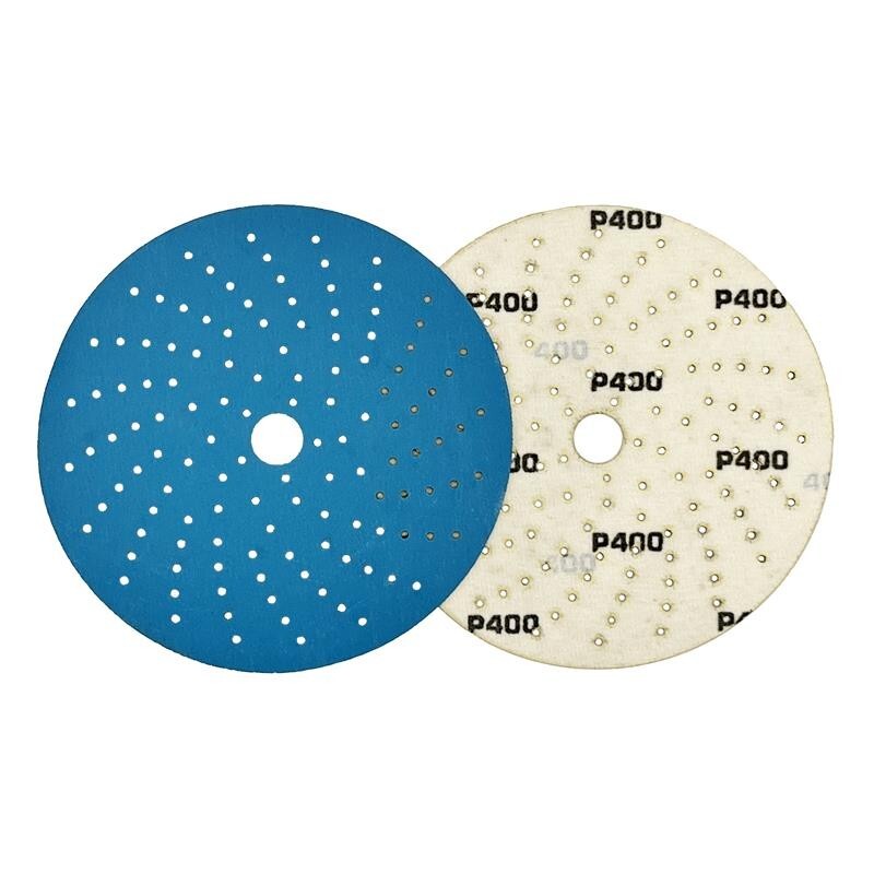 High Ground Blue Ceramic Hook & Loop 6″ w/ Holes Sanding Disc