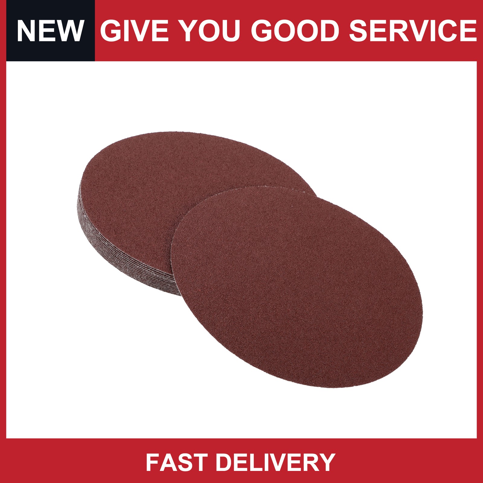 Universal 8 Inch Sanding Discs Round Hook and Loop Sandpaper 40 Grits Pack of 15