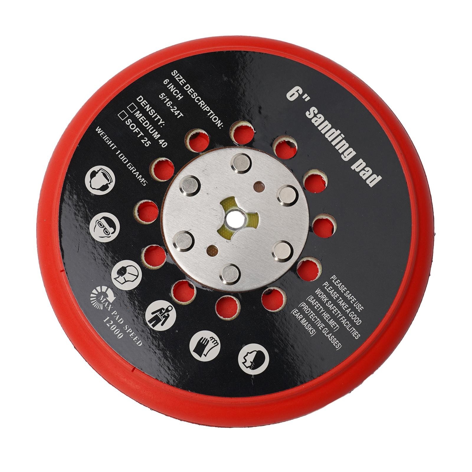 6 Inch Sanding Pad Medium And Multi-Hole Back-up For Bosch RSM6045 High Quality