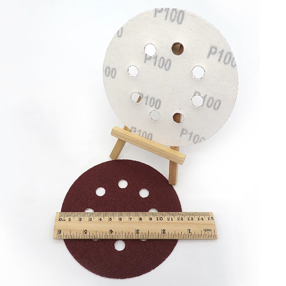 125mm 5″ Sanding Discs 40# – 2000# Grit Orbital Sander 8 Hole Pad Sandpaper Pads