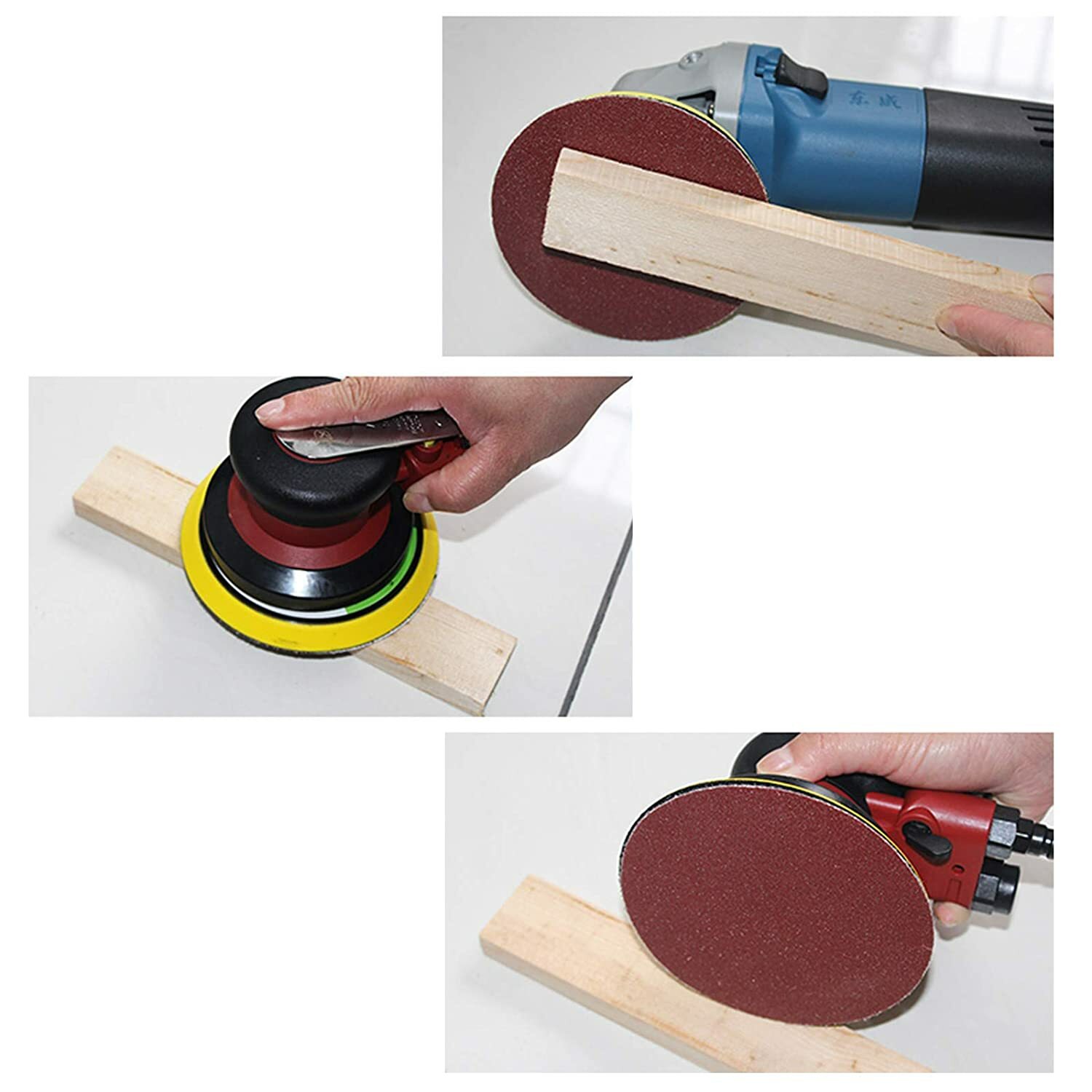 80 PCS 6 inch PSA Sanding Discs 80/120/180/320/400/600/800/1000 Grit Sandpaper