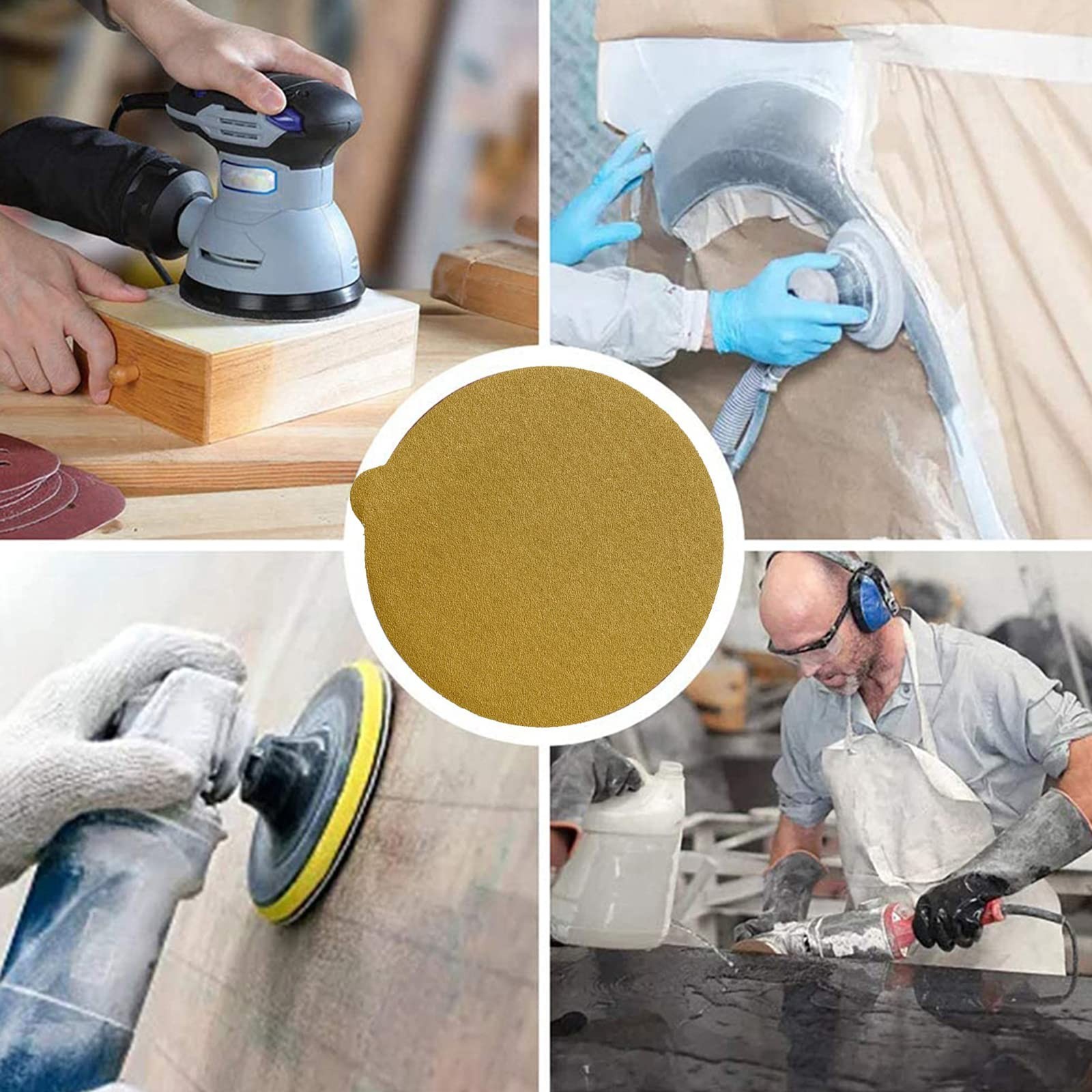 80 Grit Sanding Discs, 6 Inch Sticky Back Sandpaper Round Self Adhesive Sand …