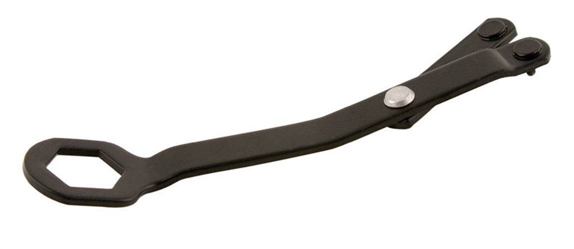 Forney 73148 Black Adjustable Spanner Wrench for Sanding Pad Nuts 5/8 in.-11