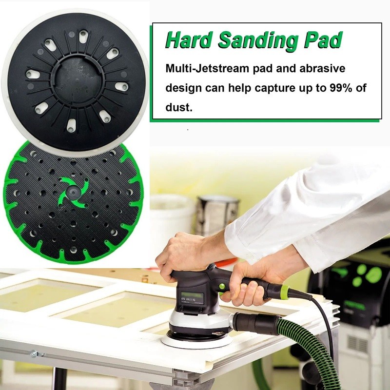 Replacement 6 Inch Sanding Pad For Festool RO 150 FEQ Grinder 150mm Soft/Hard