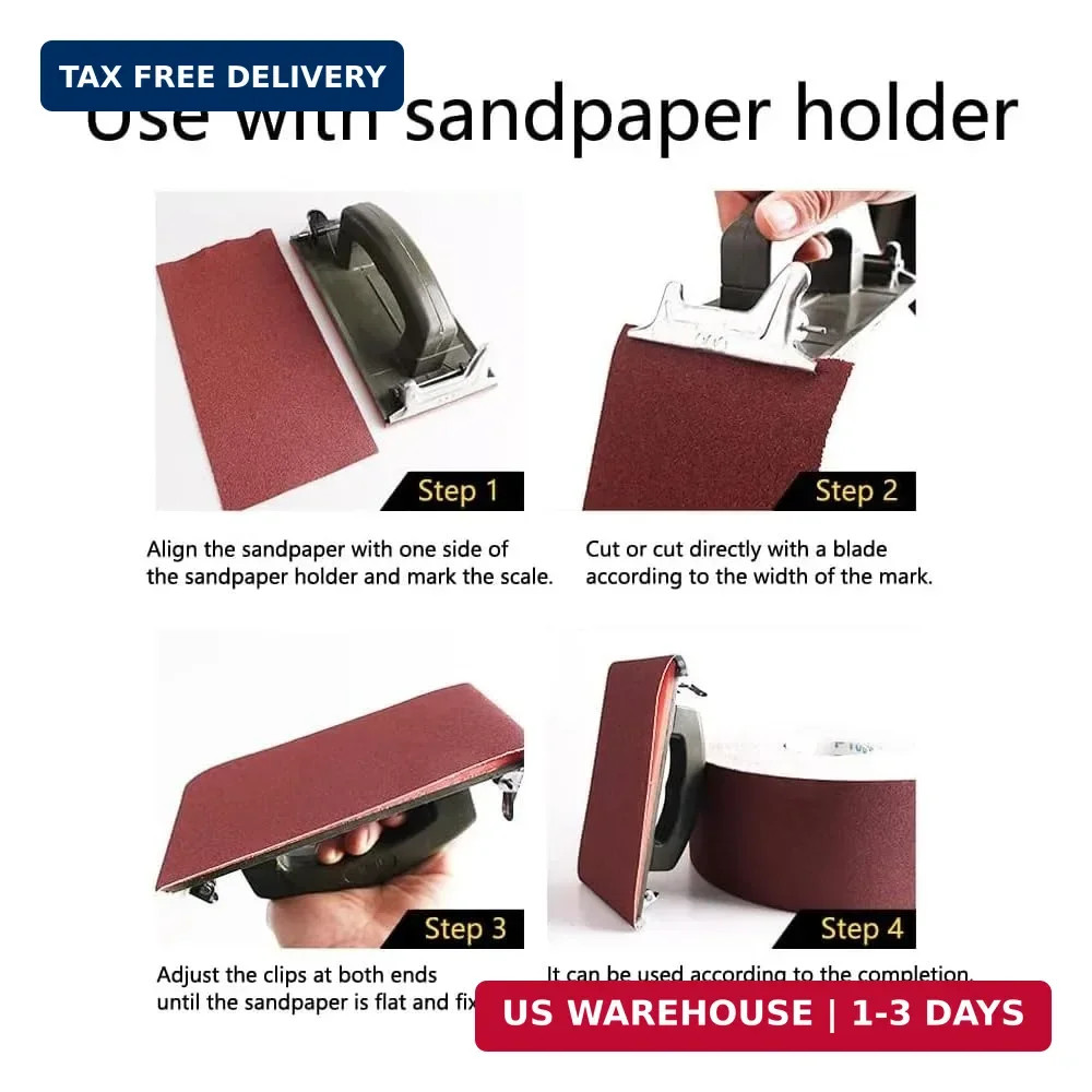 1000 Grit Sandpaper Roll 1 metre x 115 mm Aluminum Oxide Emery Cloth Abrasive US