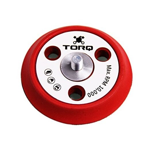 Torq BUFLC_200 R5 Dual-Action Backing Plate with Hyper 3 Inch Dual Action Red