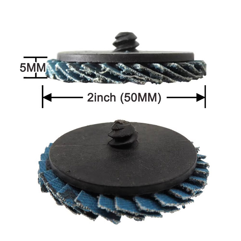 2 Inch 50mm Flap Sanding Disc Mini Grinding Wheel Metal Rust Removal 40-120 Grit