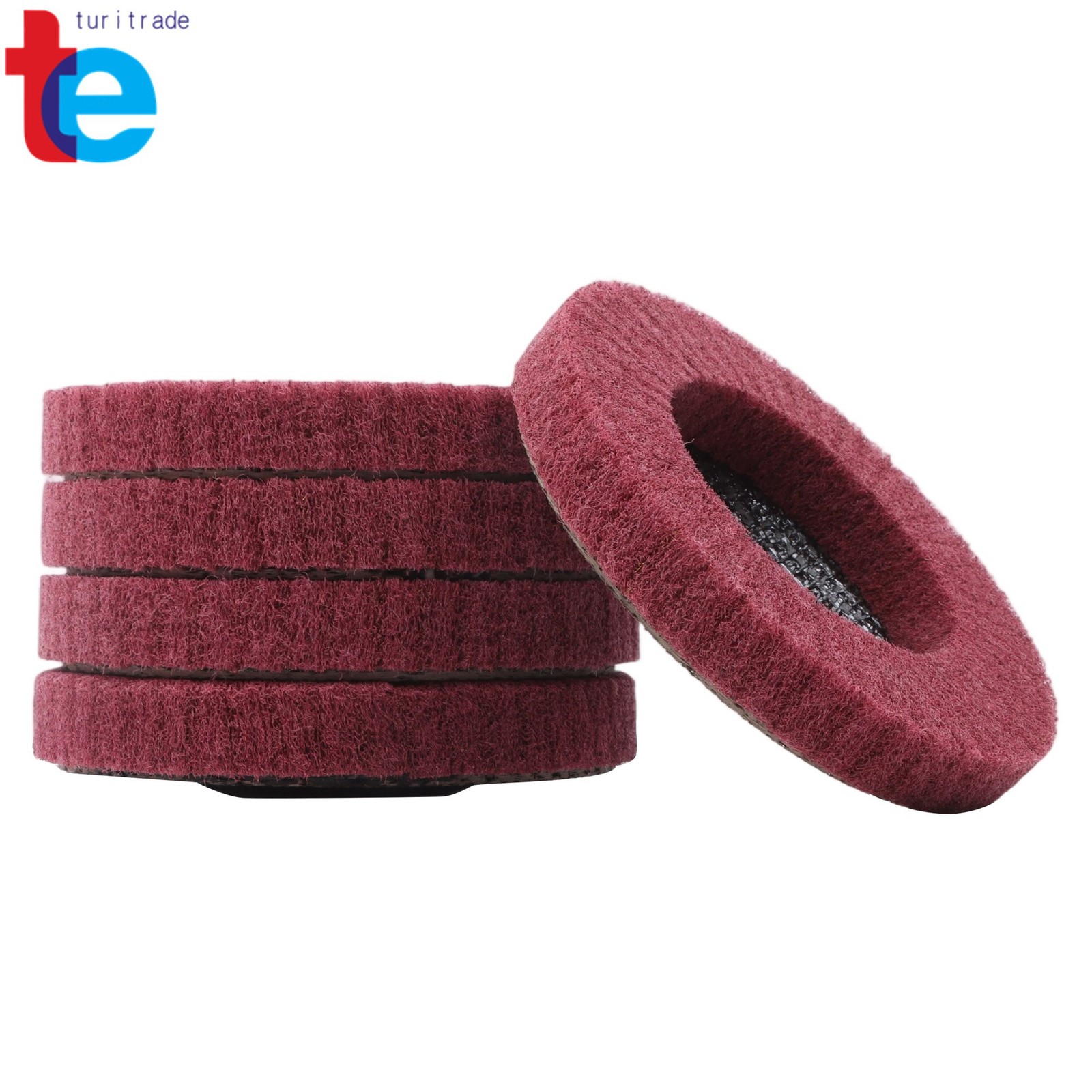 10 Pcs 4-1/2″ Scour Flap Discs 180/320 Grit – Paint & Rust Remover for Metal