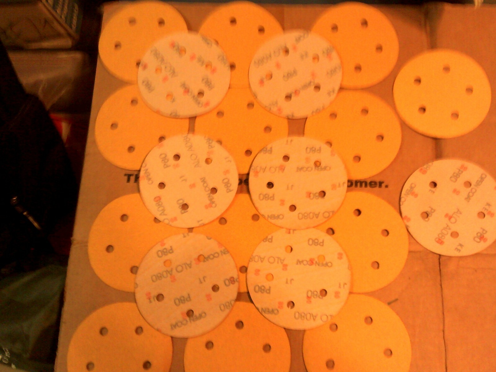20 Of Virginia Abrasives Part # 412-55080 Hook & Loop Aluminum Oxide Discs 5″