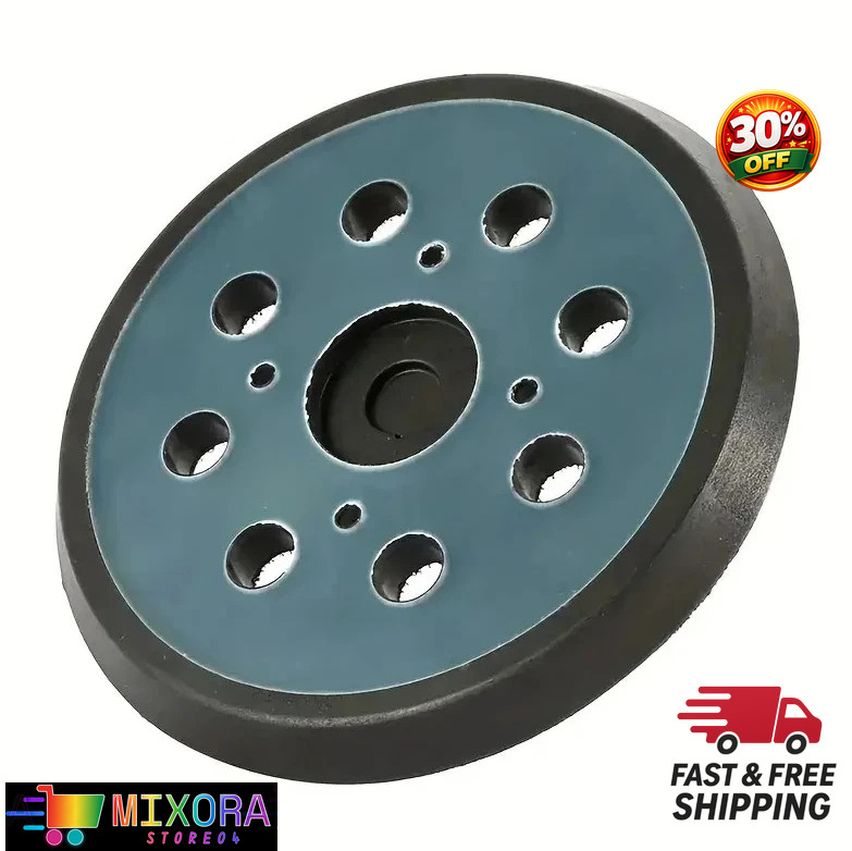 1pc 125mm (5in) Orbital Sander Pad with 8-Hole Hook & Loop Backing – NEW