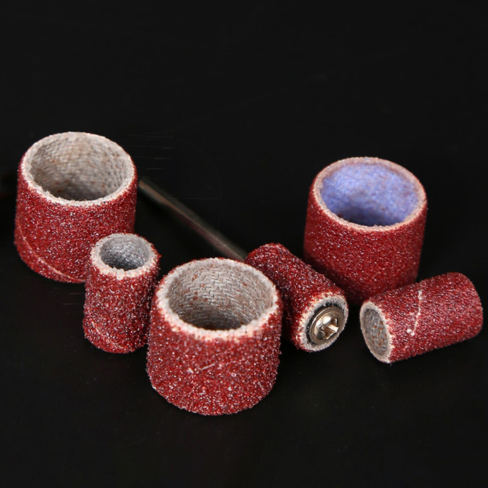 Sanding Bands Nail Drill Bit Sanding Drum Kit 80-600 Grit For Dremel Rotary Tool